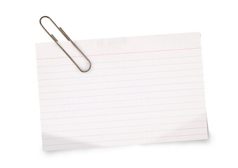 Real notepad with grid line isolated. White grid notepaper journal sticker. A blank sheet of...