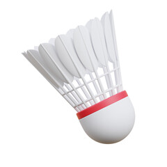 Shuttlecock 3D Illustration