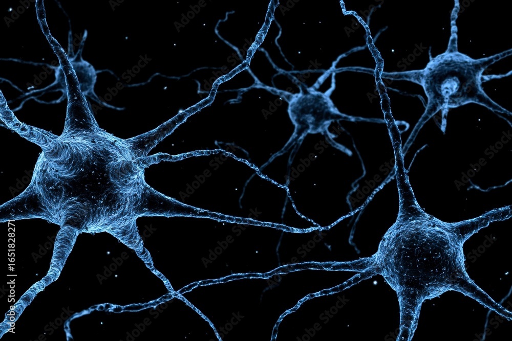 Poster x-default microscopic view of neuron cells