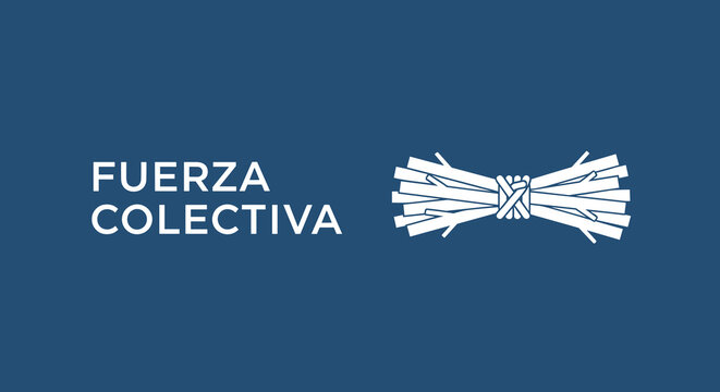 FUERZA COLECTIVA. S&iacute;mbolo de unidad y colaboraci&oacute;n con un haz de le&ntilde;a atado. Concepto de trabajo en equipo y poder.