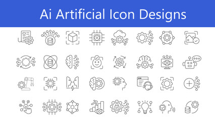 Ai Artificial icon designs_ Popular Icons Design