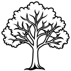 Obraz premium vector tree silhouette