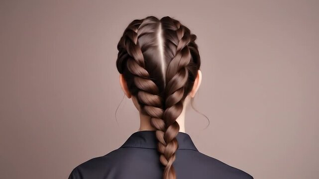 Elegant Double Dutch Braid Hairstyle for Women