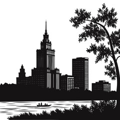 city skyline silhouette