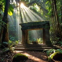 stone bridge in the garden