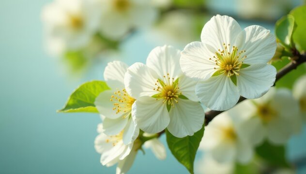 Creamy white pagoda tree blossoms, abundant raceme , raceme, summer, flowers