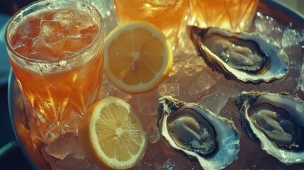 Refreshing Summer Drinks Paired with Fresh Oysters and Citrus