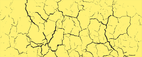 yellow and black grunge. Distress overlay texture. Abstract surface dust and rough dirty wall background concept. Worn, torn, weathered effect. Vector