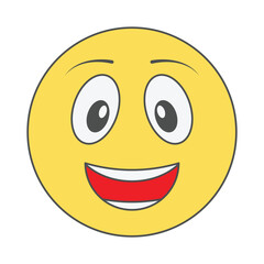 vector illustration of a smiley face