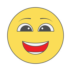 vector illustration of a smiley face