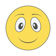 vector illustration of a smiley face