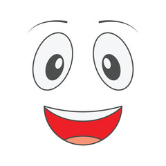 vector illustration of a smiley face