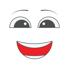 vector illustration of a smiley face