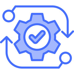 Automation blue icon