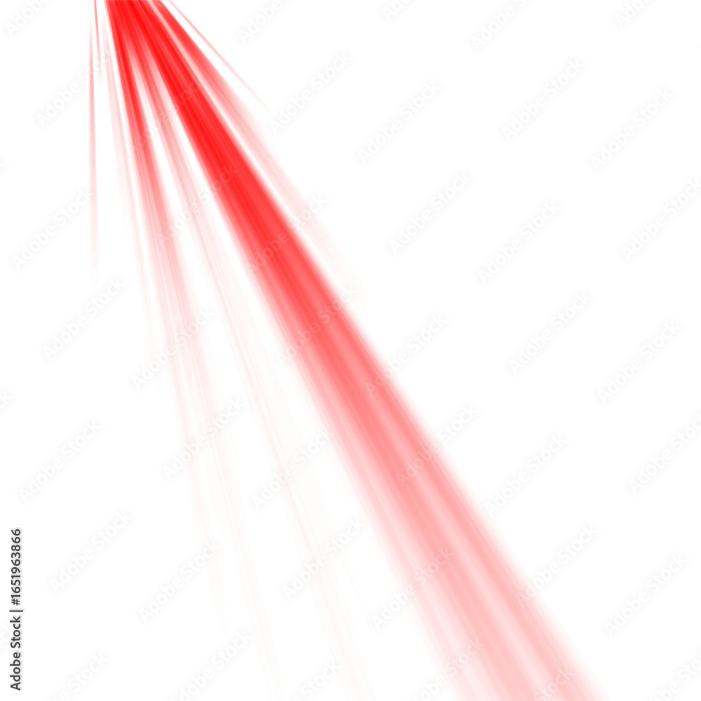 Poster radiant red light beam effect on transparent background a dynamic blood stain effect for graphic des