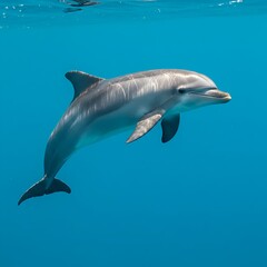 Fototapeta premium Modern Wooden Media Console with Black Accents and Sleek Legs