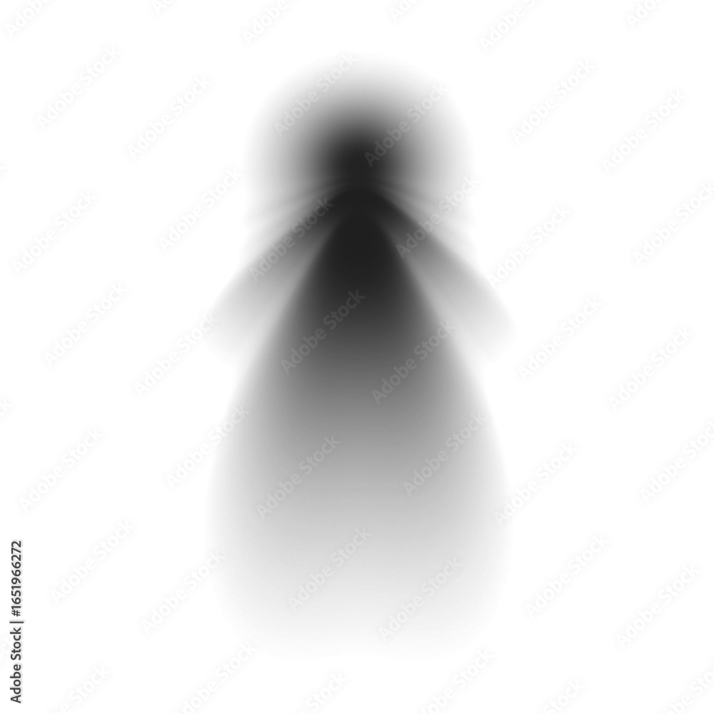 Poster ethereal dark shadow overlay effect on transparent backdrop for creating depth and dimension in digi