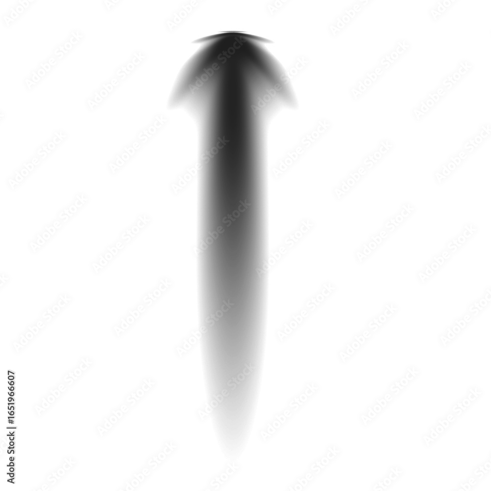 Poster abstract dark arrow illusion on transparent backdrop a captivating visual element for graphic design