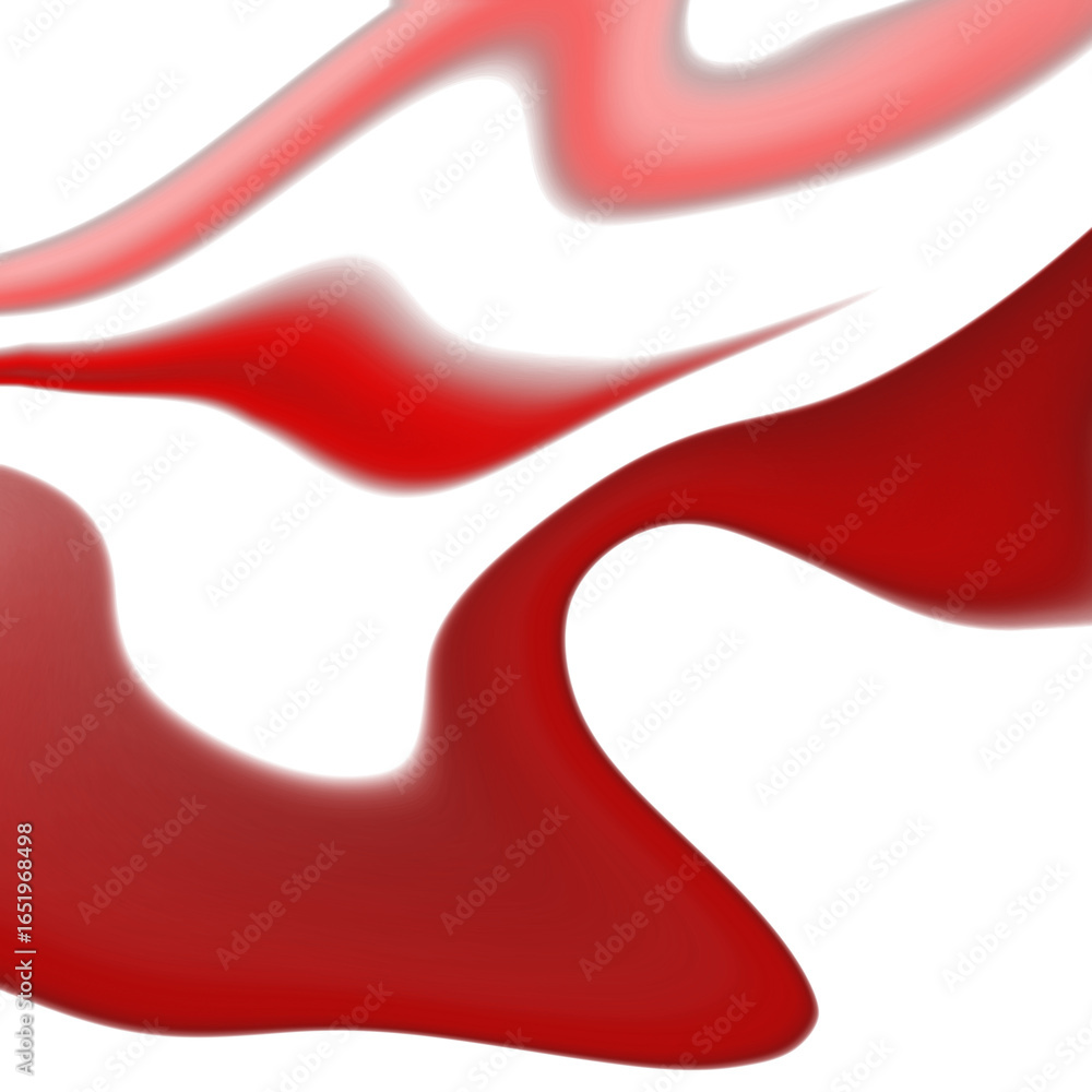 Aufkleber abstract red swirls on transparent canvas artistic illustration of flowing shapes for creative desig