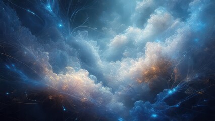 Abstract celestial cloudscapes
