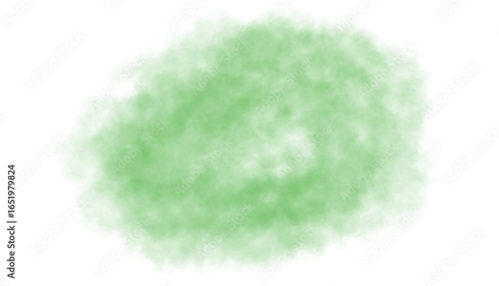 Aufkleber ethereal green mist overlay on clear background for special effects and subtle color grading in digi