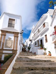 [Spain] Scenery of the old town of the beautiful white village, Frigiliana