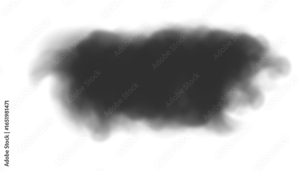 Poster dark shadowy cloud on transparent backdrop a dramatic display of ominous texture and intense contras