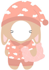 동물토끼(잠옷졸림얼굴합성) (5) © Fox