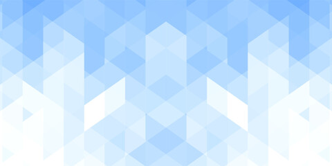 Abstract square shapes blue background