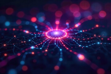 A network of interconnected data points flows smoothly into a central hub, representing seamless data integration and efficient information management , system, ETL, analytics