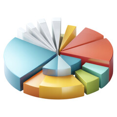 Colorful Infographic Showing Different Data Representations in Graphs