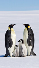 Fototapeta premium group of penguins