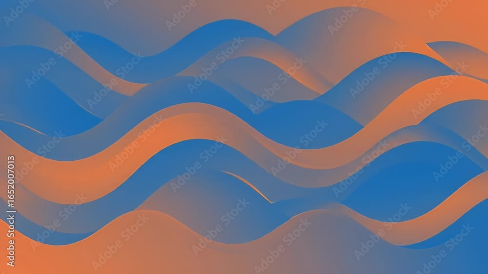 Aufkleber abstract waves pattern design in modern colors for graphic art projects