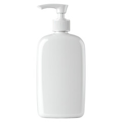 White Plastic Pump Bottle for Liquid Soap in a Bathroom Setting