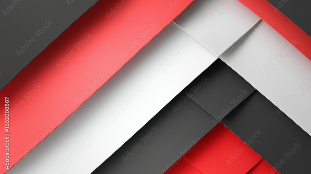 Poster Dynamic Geometric Chevron Pattern with Sharp Angles and Borders
