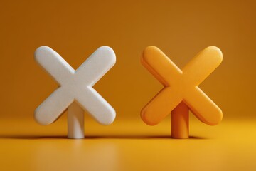 Obraz premium Comparison symbols illustrating decision-making processes in contemporary corporate environments