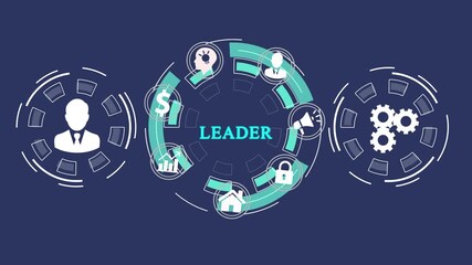 CEO leader discussing project management planning strategy working with diverse colleagues company team Technology, Internet and network concept ,illustration. - Powered by Adobe