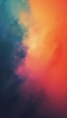 A colorful sky with a lot of clouds in it.