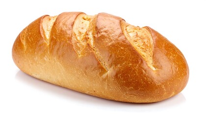 Crusty Loaf Bread with White Background. (2)