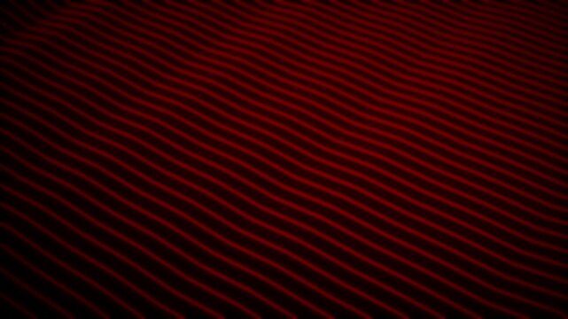 Dark Red Wavy Lines Abstract Background Seamless Loop Motion Graphic Subtle Texture Gradient Overlay Futuristic Digital Art