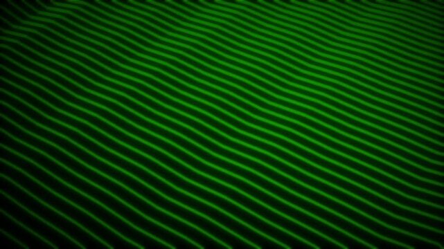 Abstract Green Wave Lines Background Seamless Loop Motion Graphic Futuristic Digital Pattern video