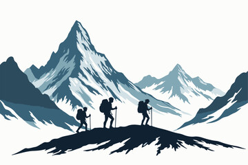 "Adventure Hike Through Mountain Peaks"