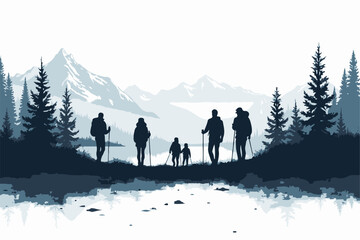 "Adventure Hike Through Mountain Peaks"