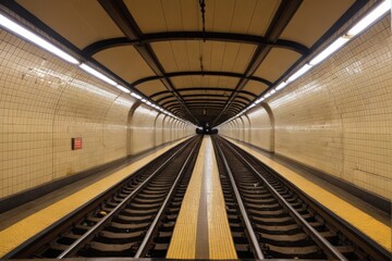トンネル, 地下, トレインズ, ステーション, 建築, 光, 地下鉄, シティ, 道, 交通, 