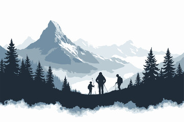 "Adventure Hike Through Mountain Peaks"