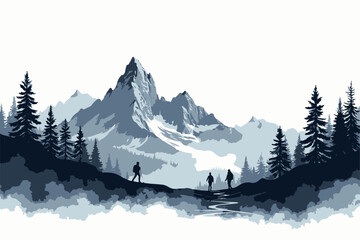 "Adventure Hike Through Mountain Peaks"