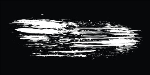 black and white grunge background. Brush strokes vector. Painted rectangles collection. Grunge long text boxes or textured backgrounds set. The images are created without the use of any artificial.