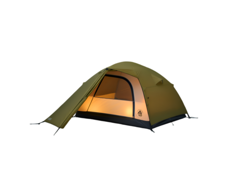 Camping Tent in Nature: A solitary tent is set up, inviting you to explore the wild with nature and experience tranquility.