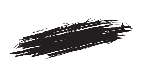 Grunge Paintbrush or Paint Roller Vector Collection. Modern Textured shape Trendy Style, EPS10