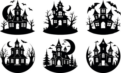 Spooky Silhouette Halloween Castle Collection